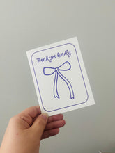 Load image into Gallery viewer, Thank You Kindly - Bow Thank You Card