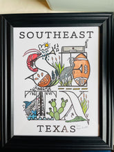 Load image into Gallery viewer, SETX Letterpress 8 x 10" Print- Southeast Texas Series