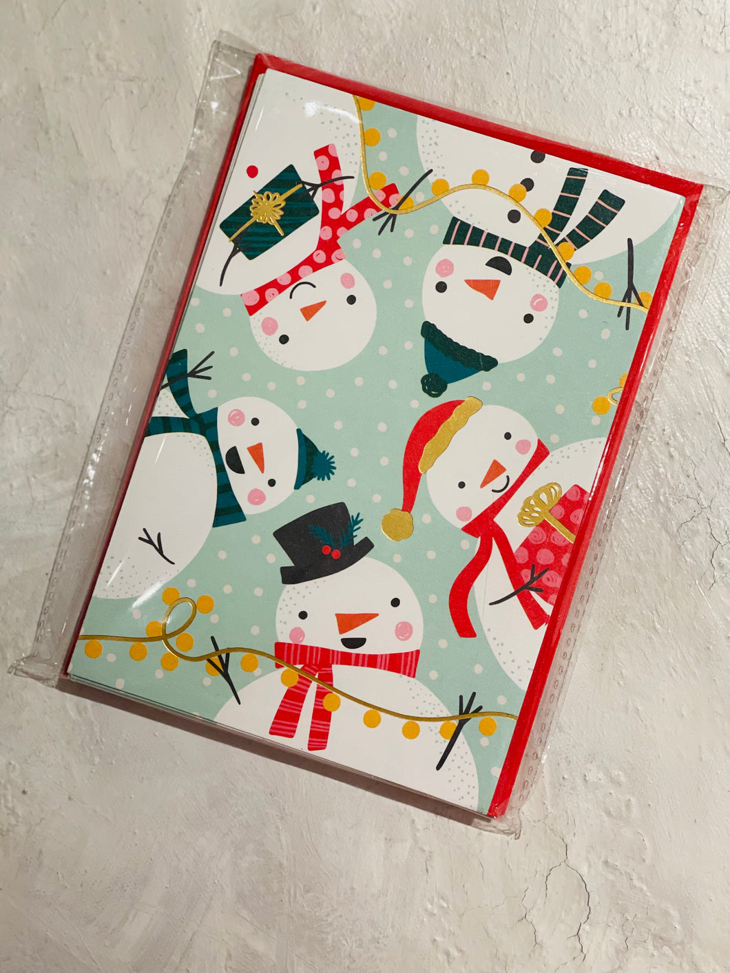 Snowmen Circle (10 Pack) - Christmas Cards