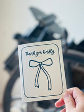 Load image into Gallery viewer, Thank You Kindly - Bow Thank You Card
