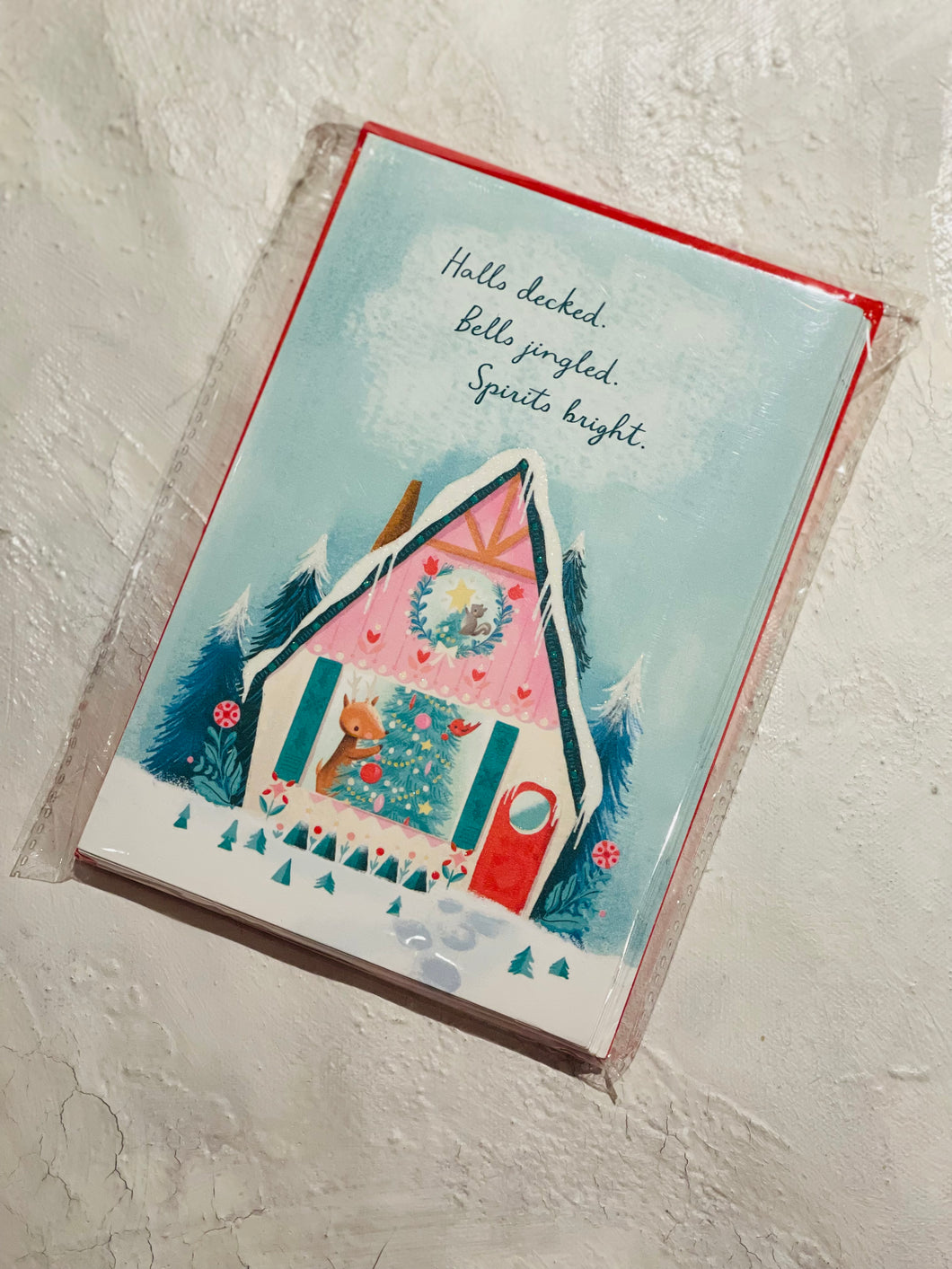 Halls decked. Bells jingled. Spirits bright. (10 Pack) - Christmas Cards