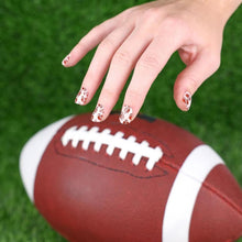 Load image into Gallery viewer, Juliette Wears Jason&#39;s Jersey Short Round - Nail Dashes
