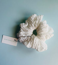 Load image into Gallery viewer, White Fluffy Jumbo Scrunchie
