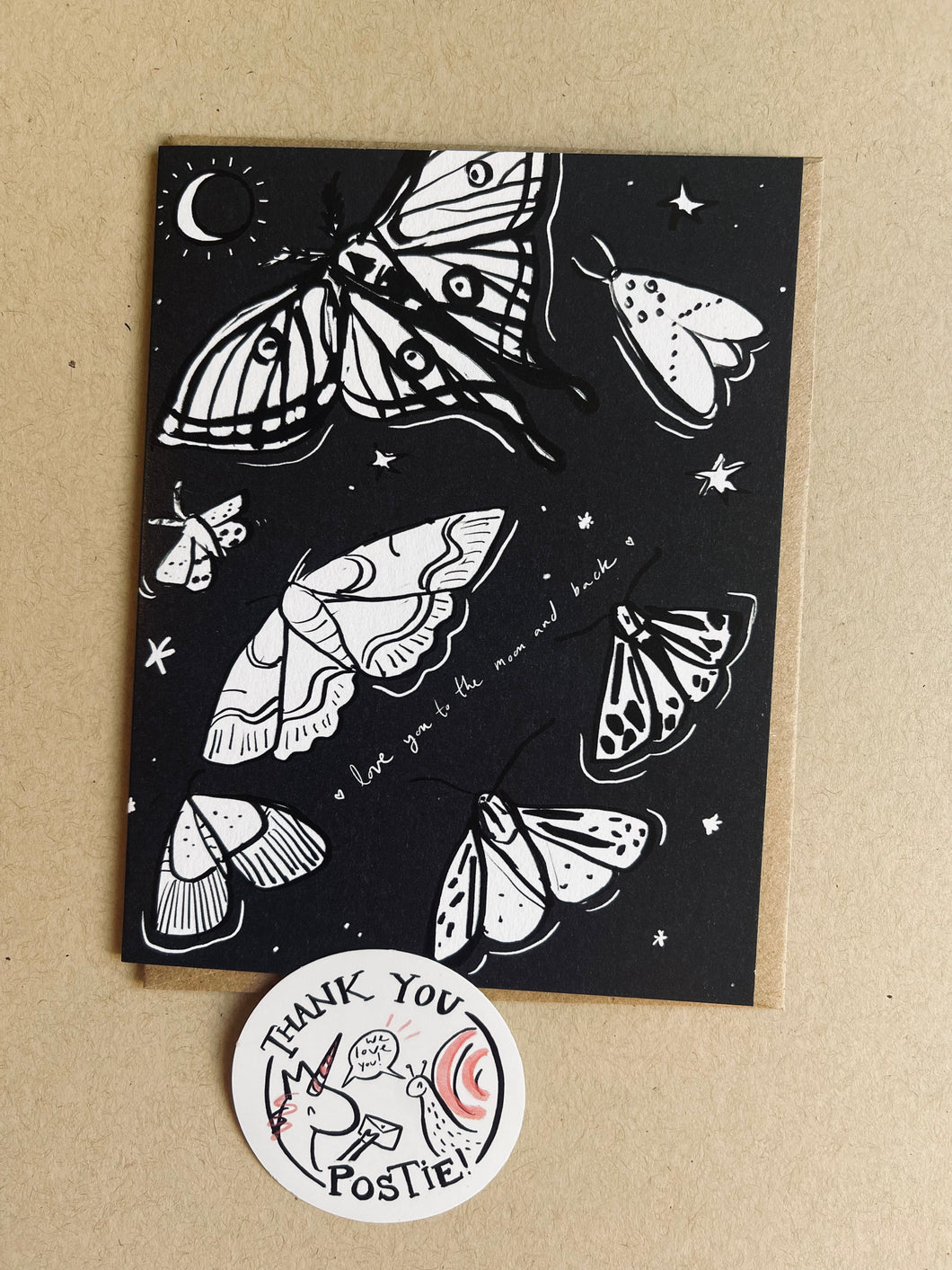 Moon Moths Card