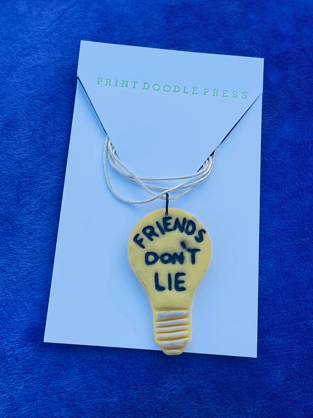 Friends Don't Lie Lightbulb - Necklace