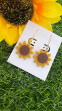 Load image into Gallery viewer, Sunflower Hoops
