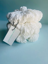 Load image into Gallery viewer, White Fluffy Jumbo Scrunchie
