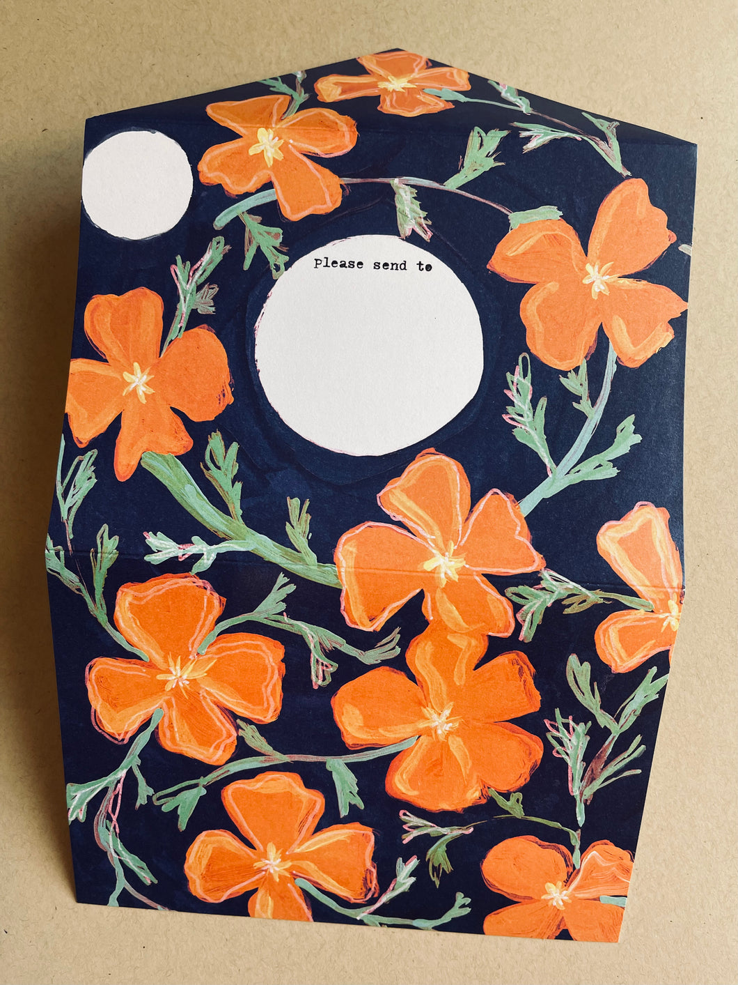 California Poppies · Instant Artful Envelope Stationery