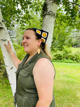 Load image into Gallery viewer, Crochet Smiley Bandana Tie
